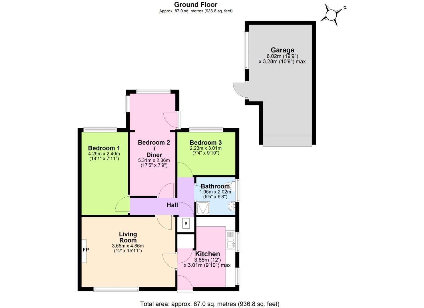 26, Main Street, Blackfordby floorplan