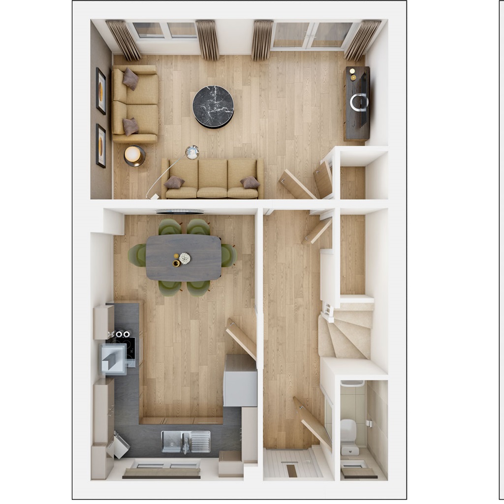 The Redford - Plot 42, Arborfield Heights, Nine Mile Ride Extension, Arborfield Green floorplan