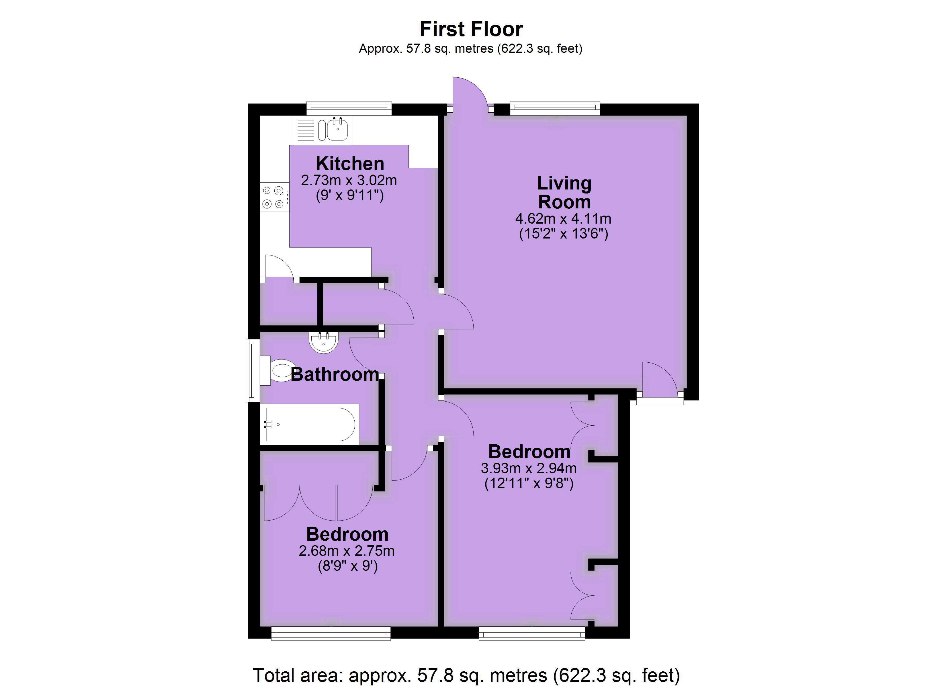 2 Bedrooms Flat for sale in Hadleigh Court, Broxbourne, Herts EN10