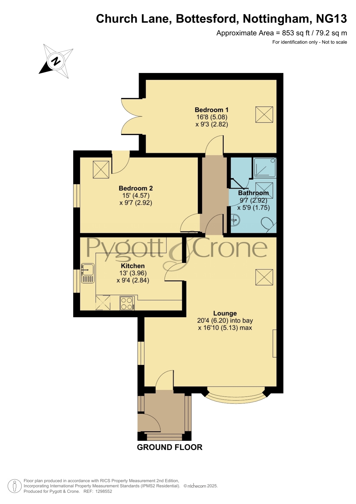 7, Church Lane, Nottingham floorplan