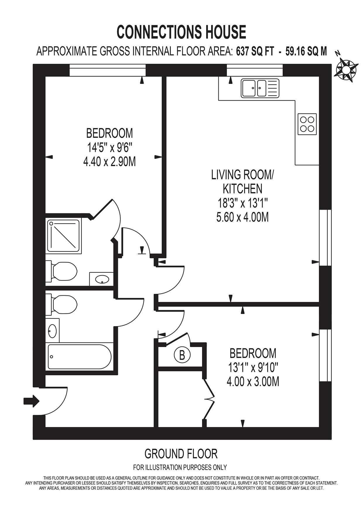 2 Bedrooms Flat to rent in Glebe Road, London N3