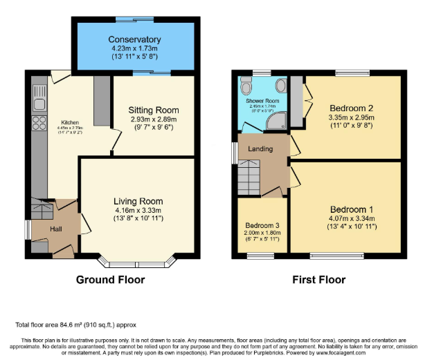 77, Llandudno Road, Cardiff floorplan