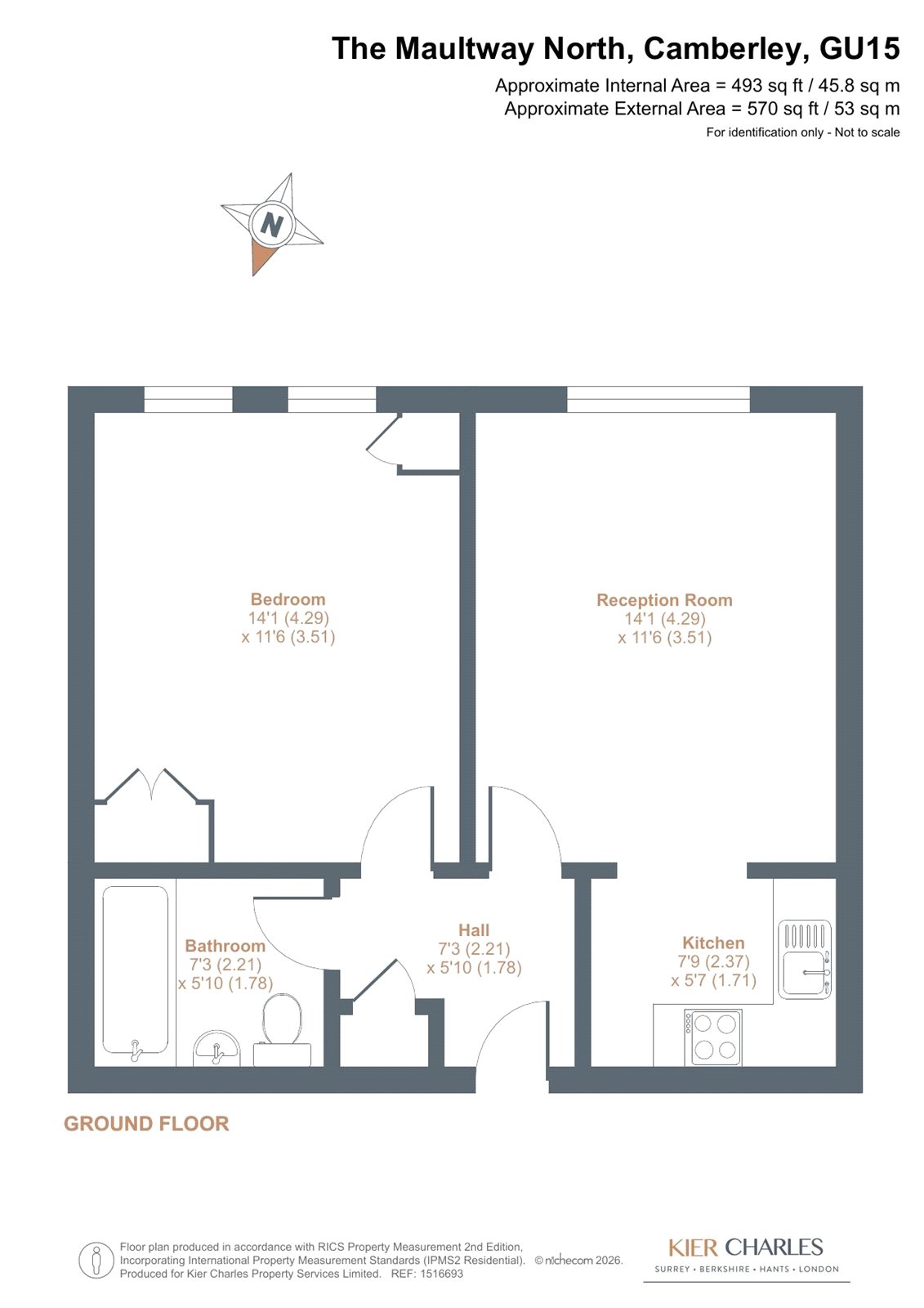 3, Pear Tree Court, Camberley floorplan