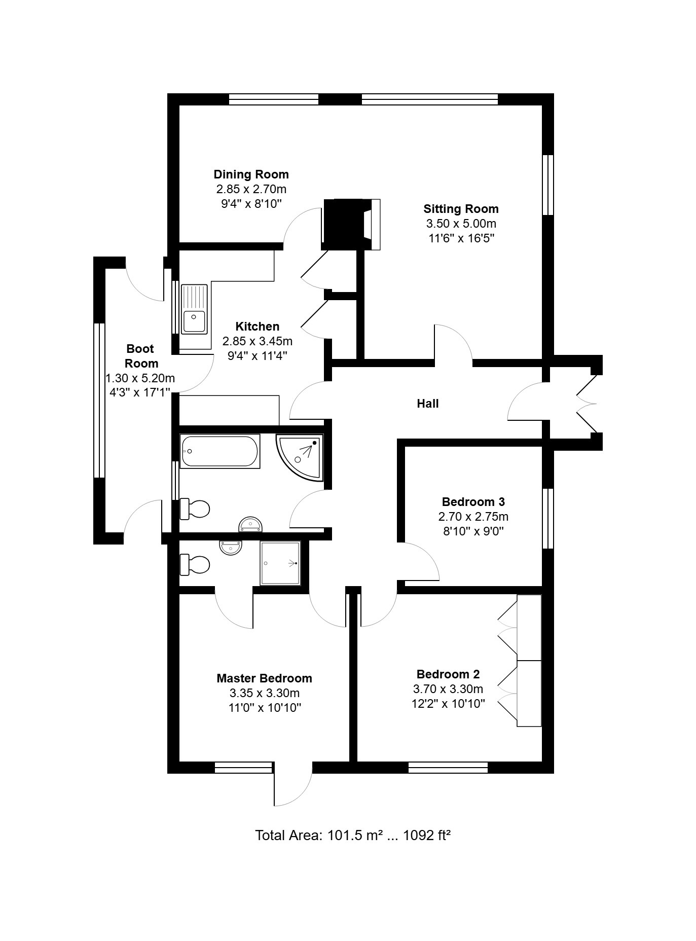 30 Mountbatten Road, Dersingham, Norfolk floorplan