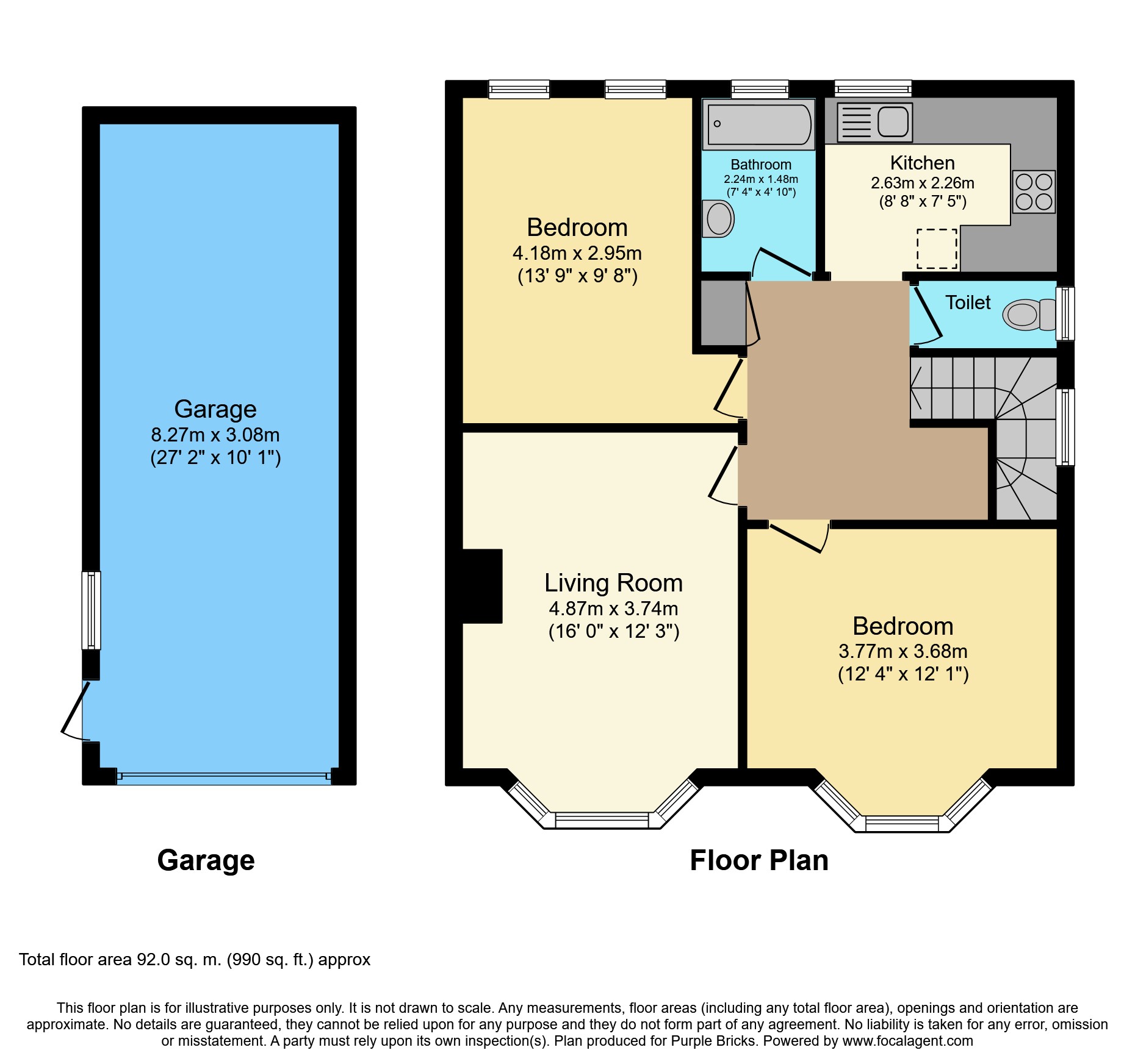 2 Bedrooms Maisonette for sale in Bute Road, Wallington SM6