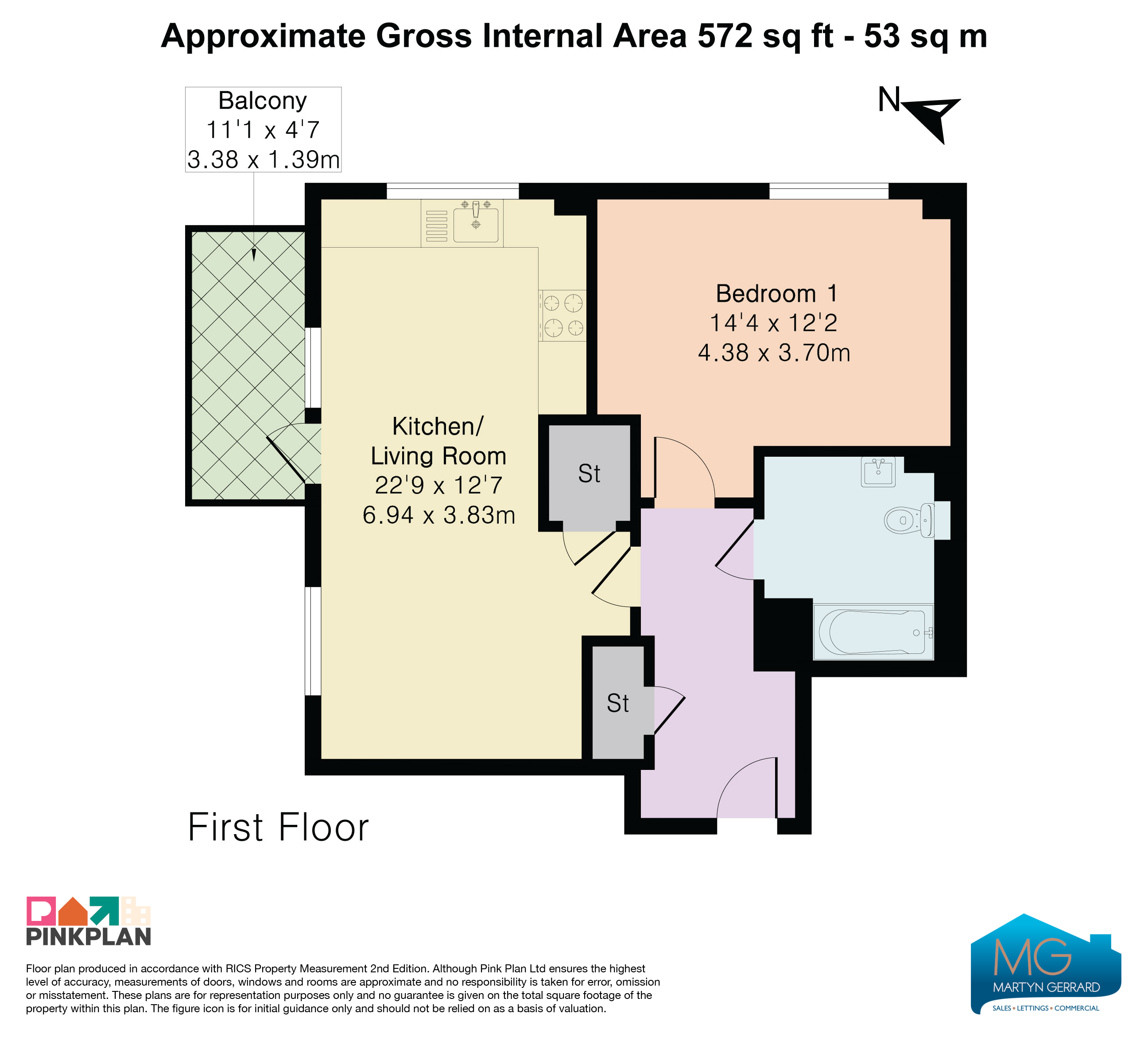 Flat 3, Hillier Court, 53, Well Grove, London floorplan