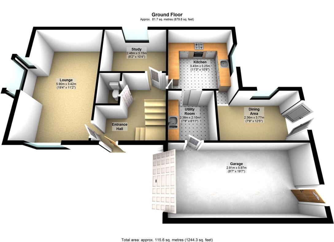 2 Bedrooms  to rent in Bosserts Way, Highfields Caldecote, Cambridge CB23