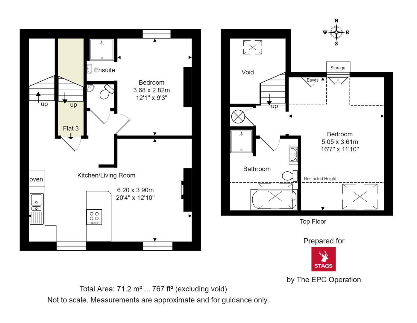Flat 3, 10, West Allington, Bridport floorplan