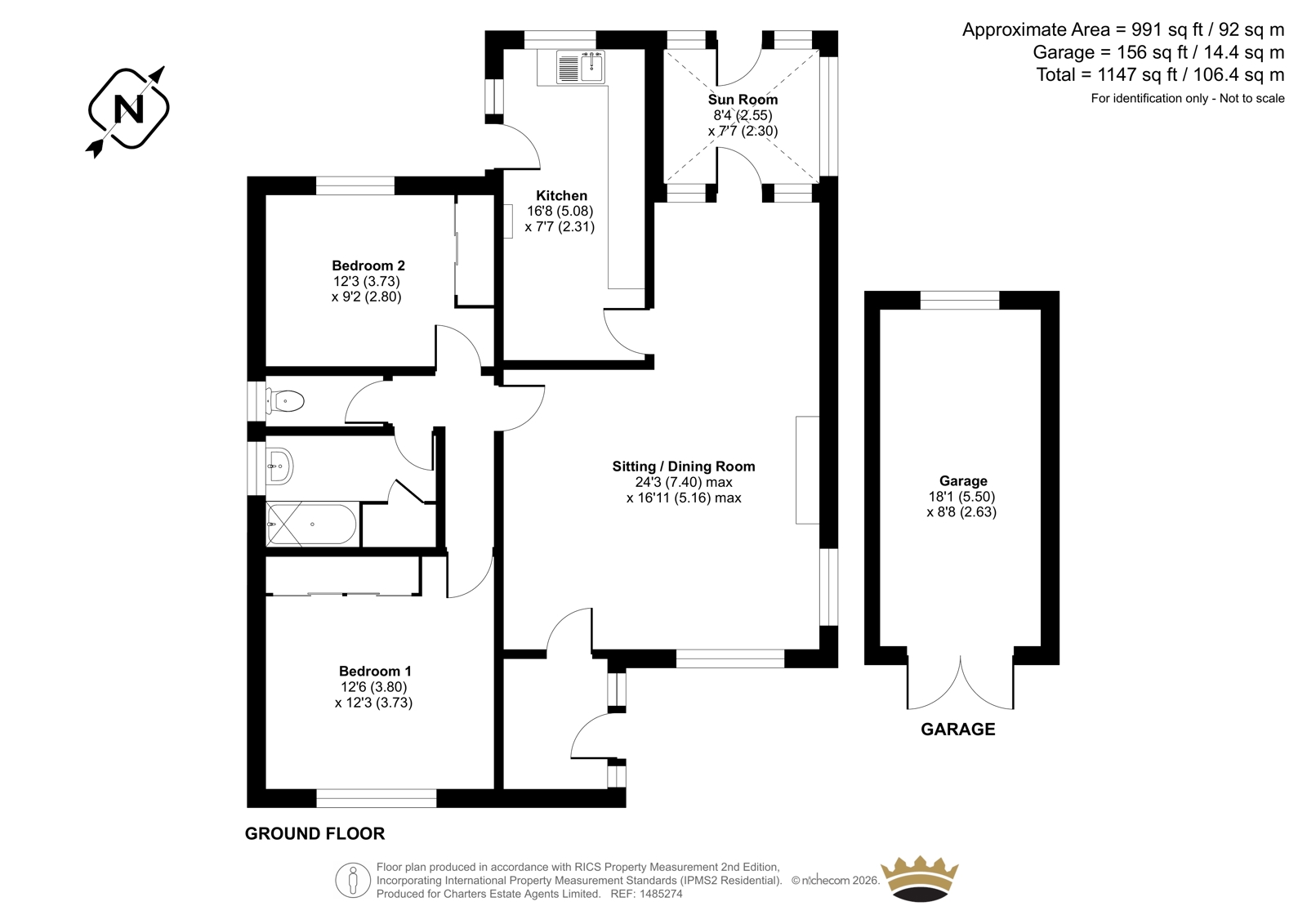 Newling Way, Worthing floorplan