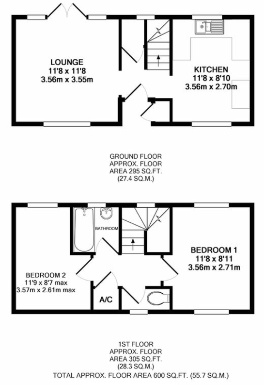 Routh Court, Feltham, TW14 floorplan