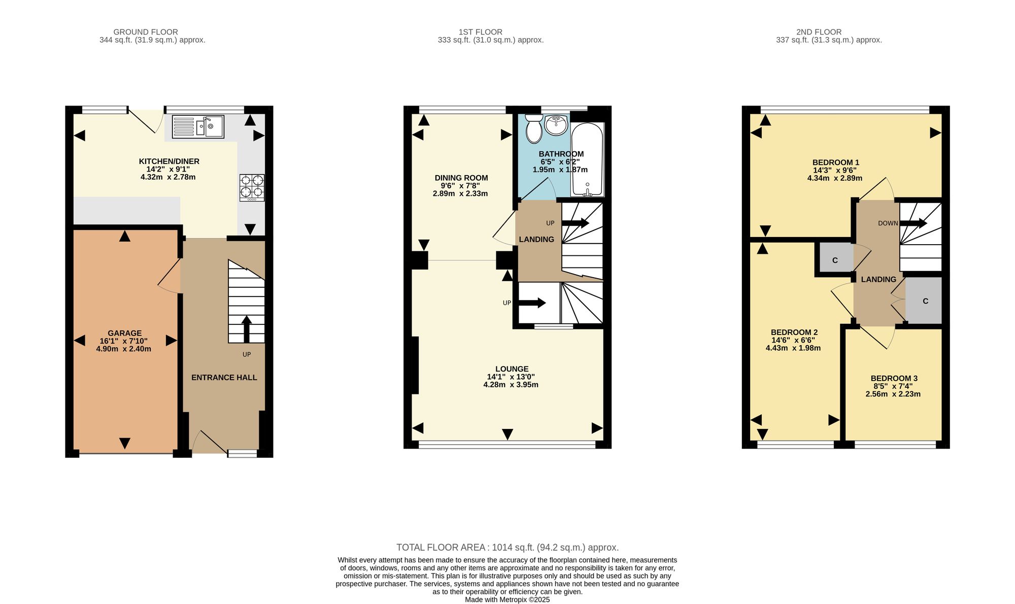100 Millfield, Sittingbourne floorplan