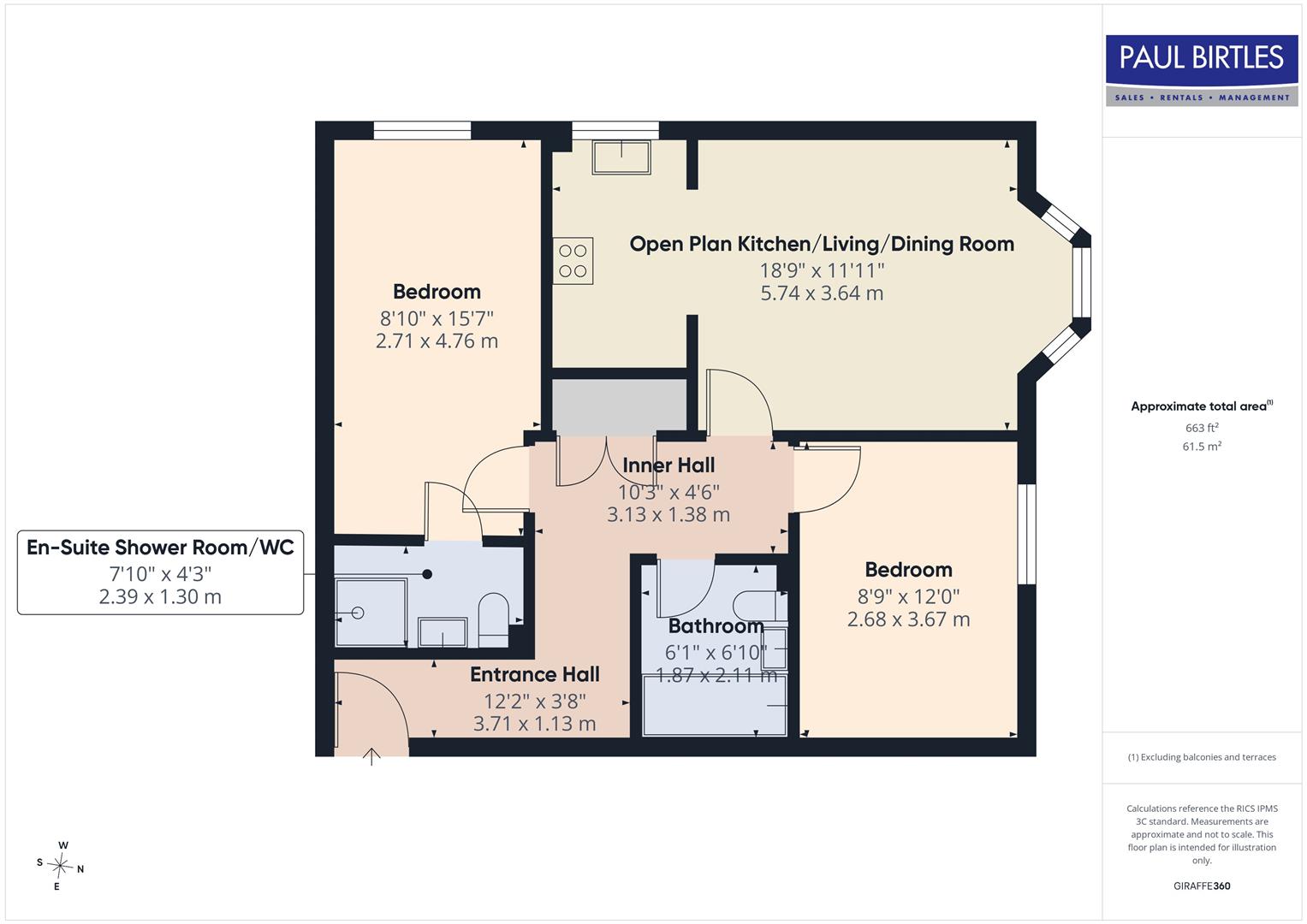 Apartment 5 Village Court, 1 Carrington Road, Manchester floorplan