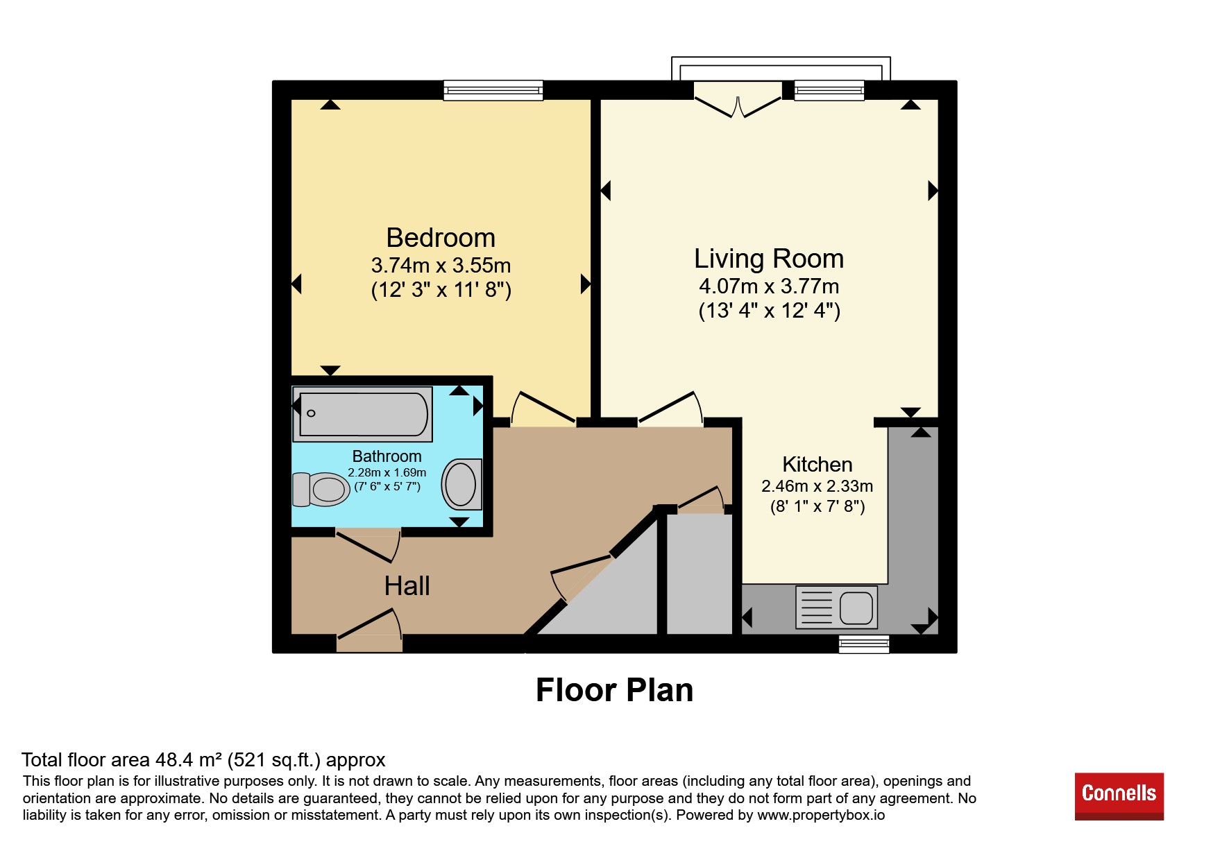 Flat 8, Centurion House, 44, Hawkeswood Road, Southampton floorplan