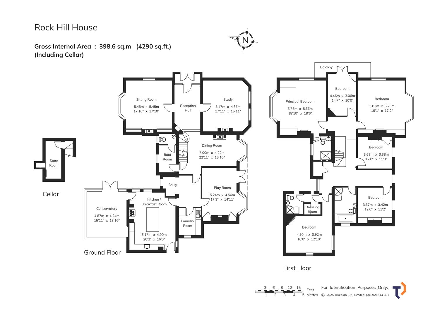 Rock Hill House, Burwash Road, Broad Oak floorplan