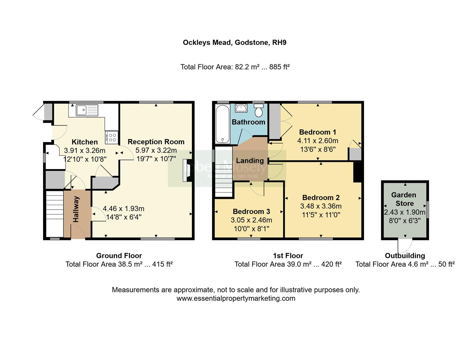 96, Ockleys Mead, Godstone floorplan