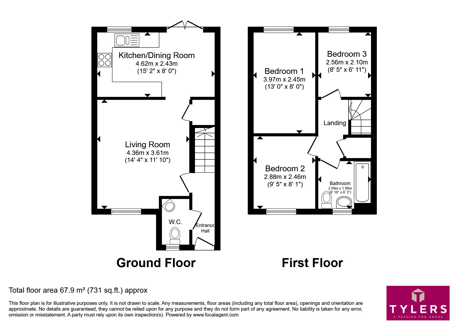 17, King James Close, Ely floorplan
