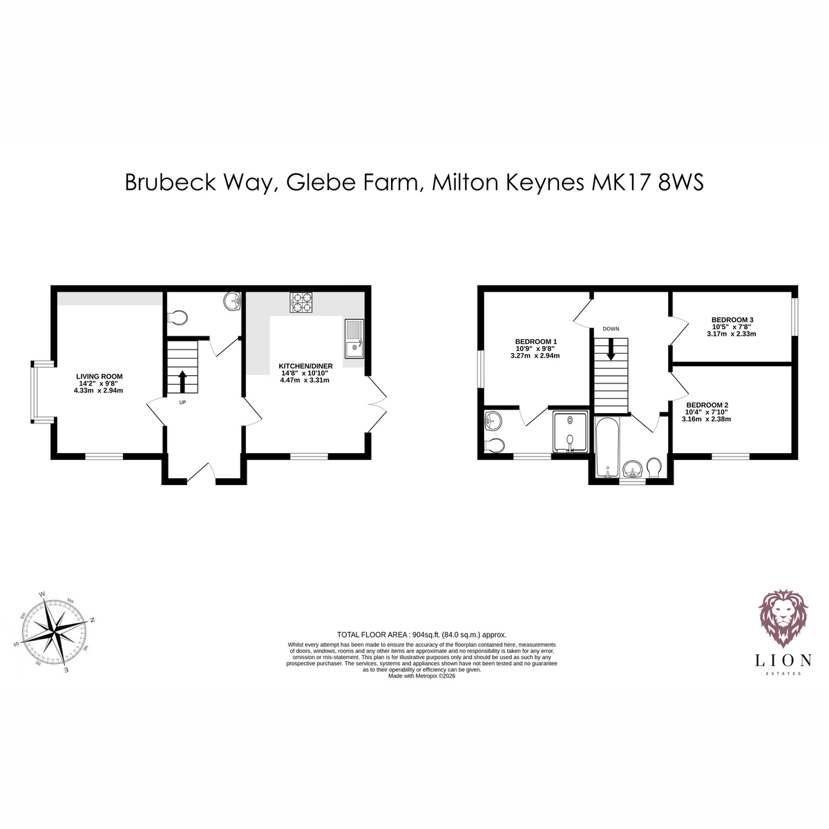 20, Brubeck Way, Milton Keynes floorplan