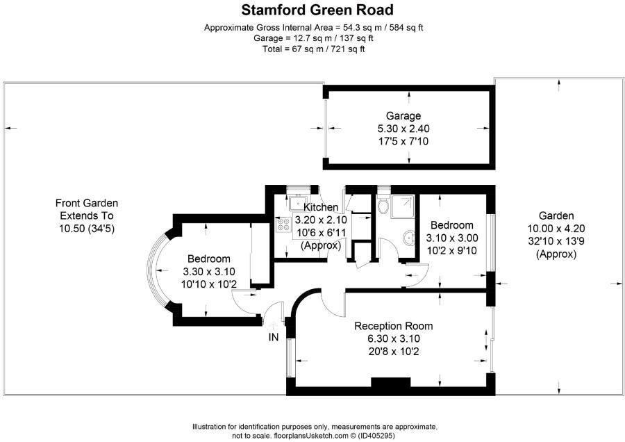 Stamford Green Road, Epsom, Surrey KT18, 2 bedroom to rent