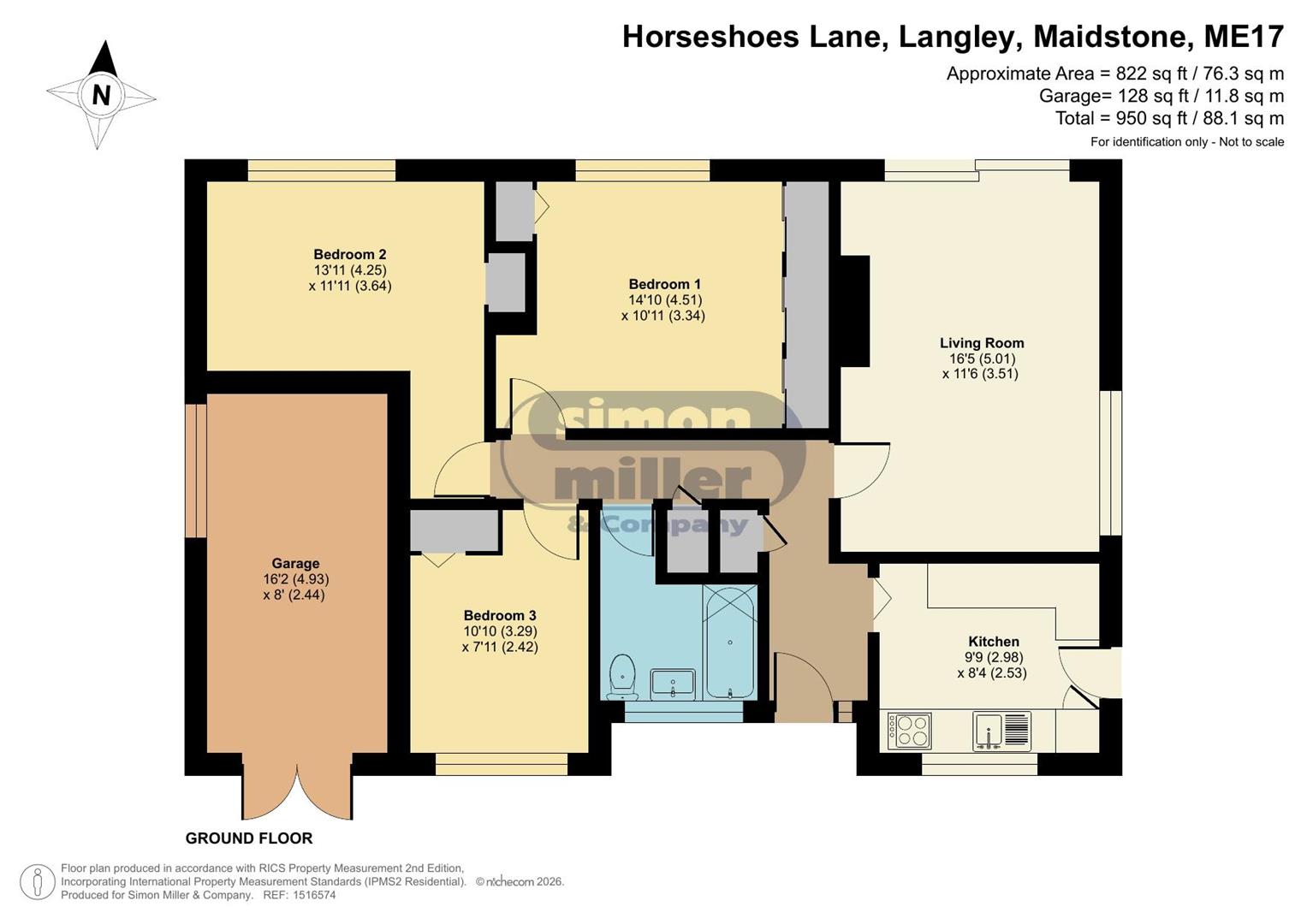 3, Horseshoes Lane, Maidstone floorplan