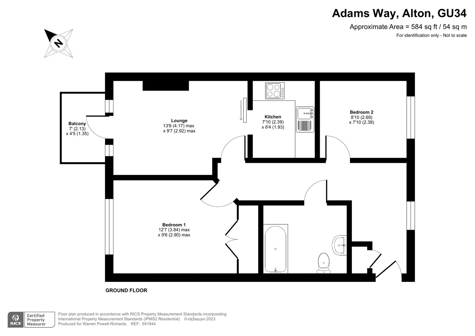 37, Mary Rose Mews, Alton floorplan