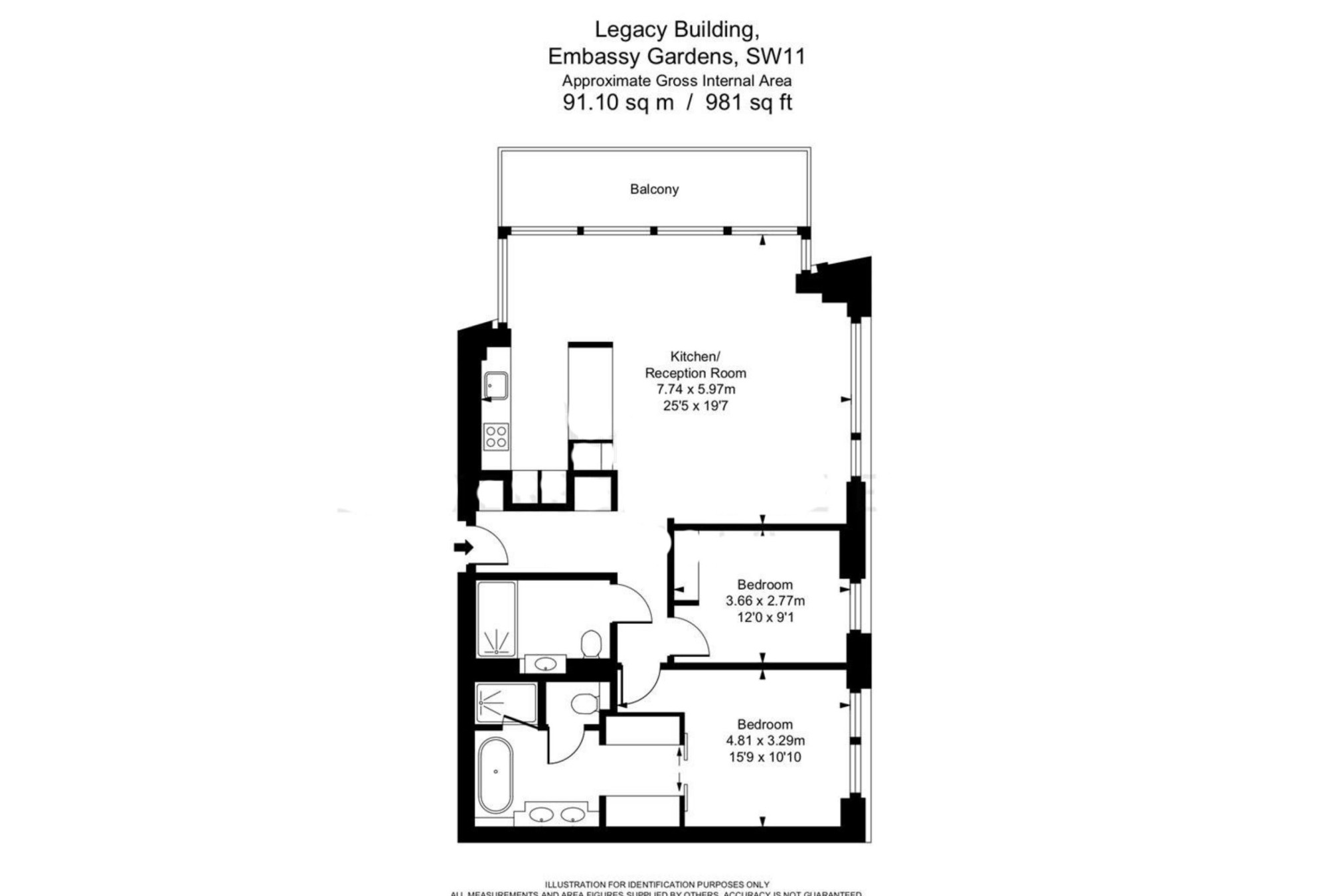 A152, Legacy Building, Nine Elms floorplan