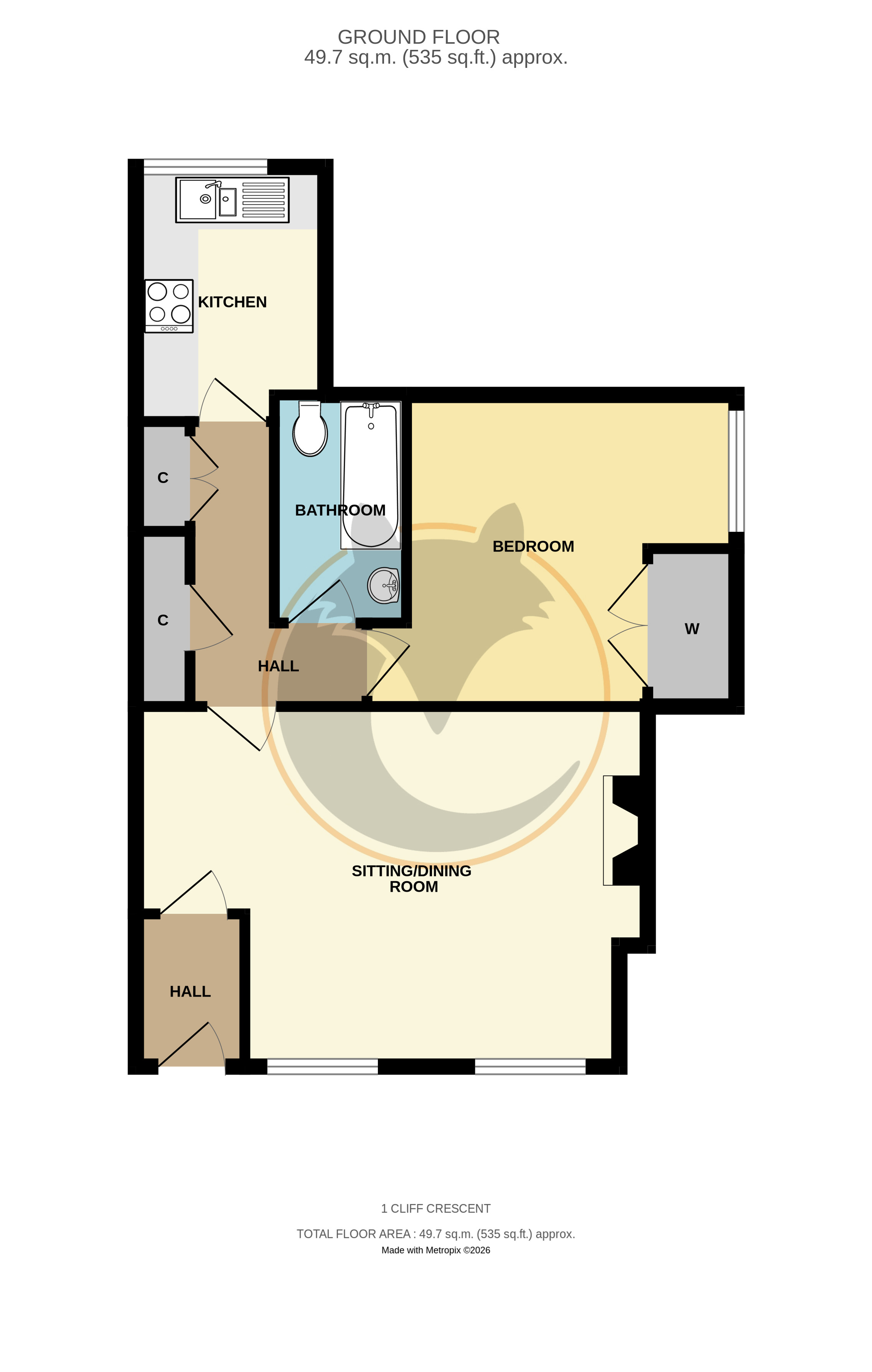 Marine View, 1, Cliff Crescent, Barton on Sea floorplan