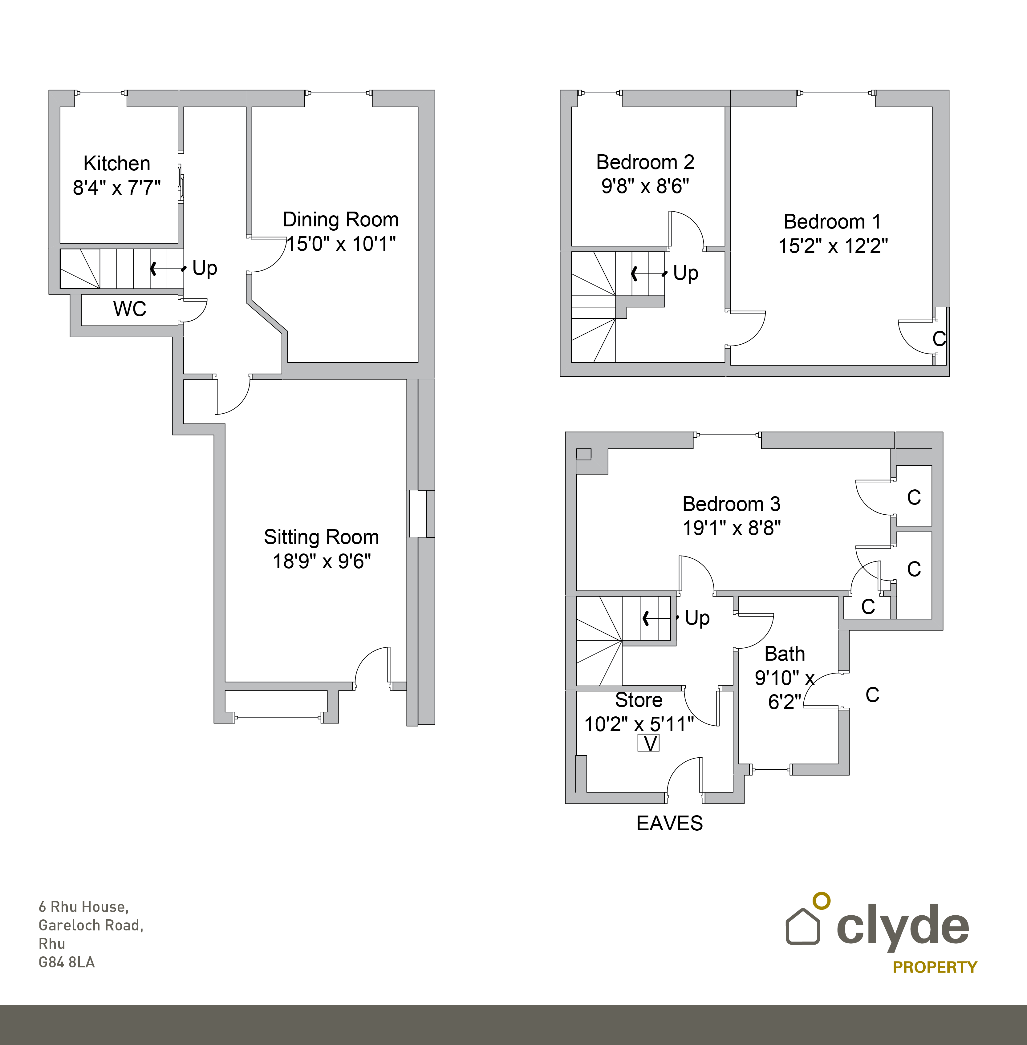 3 Bedrooms Terraced house for sale in Rhu House, Gareloch Road, Rhu, Argyll & Bute G84