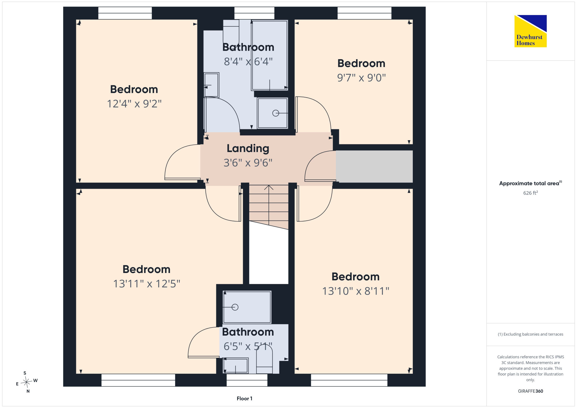 24, Rosebay Gardens, Preston floorplan