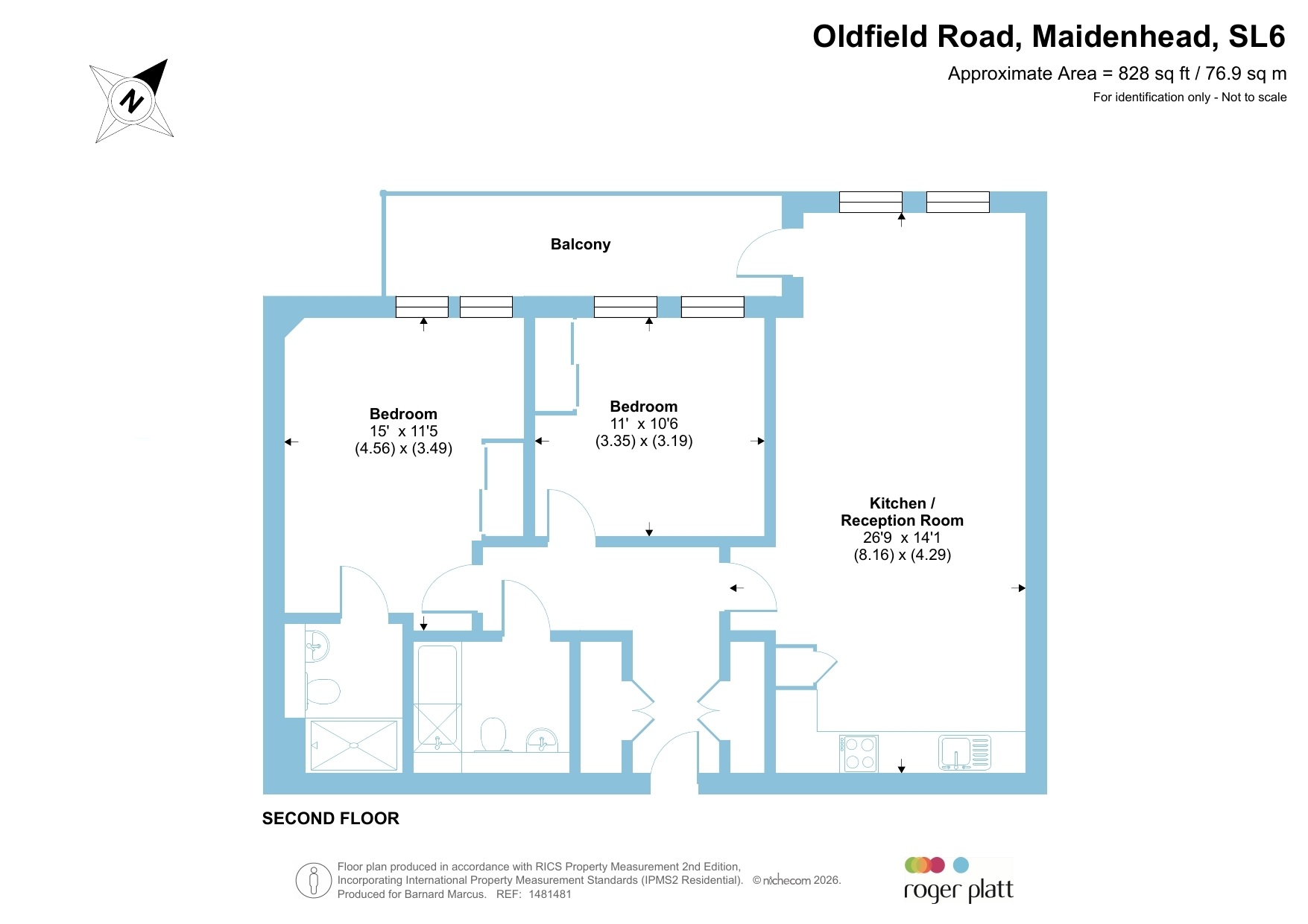Apartment 22, Exclusive House, Oldfield Road, Maidenhead floorplan