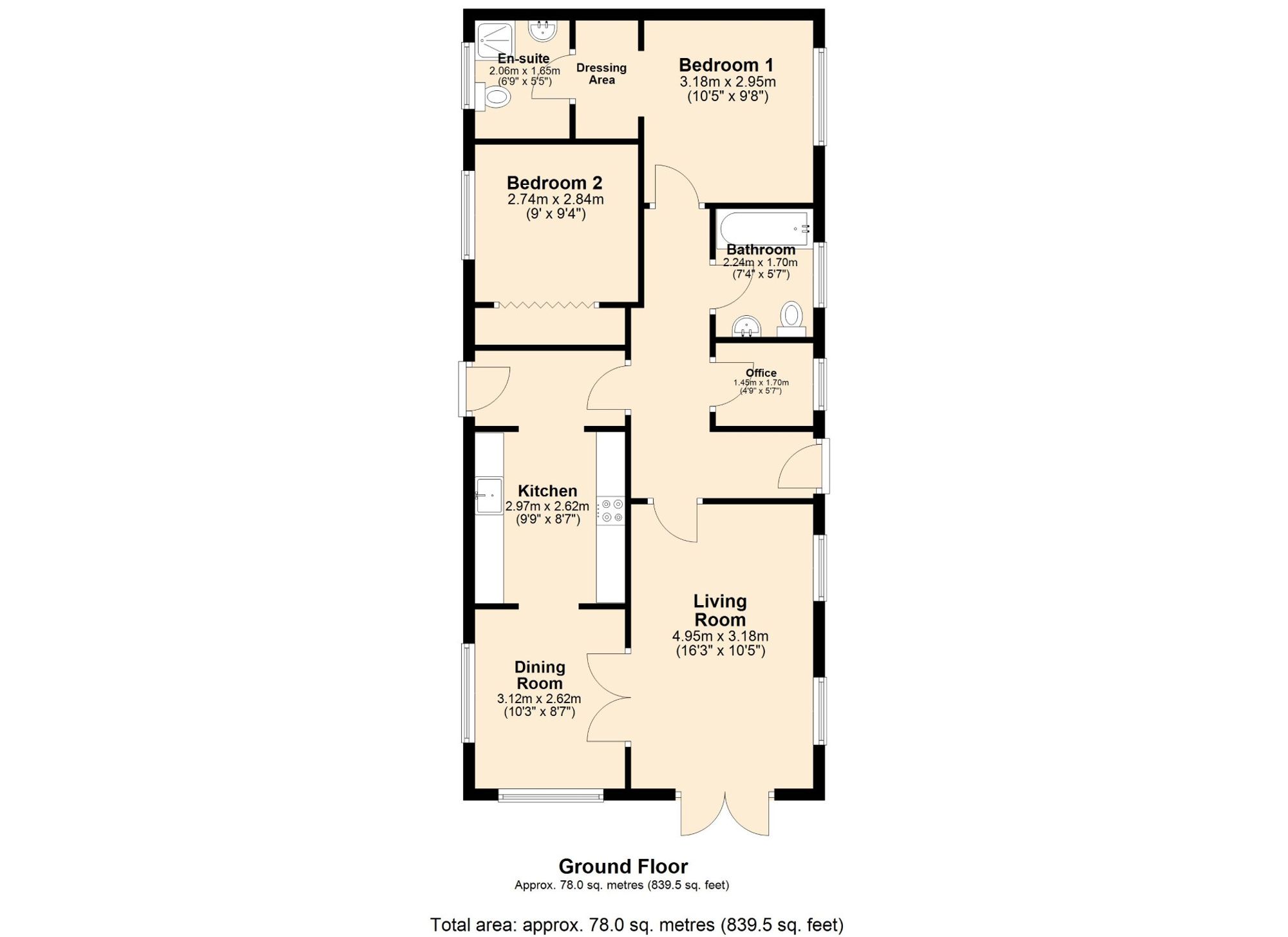16 High View Dales View Park, Barnoldswick floorplan