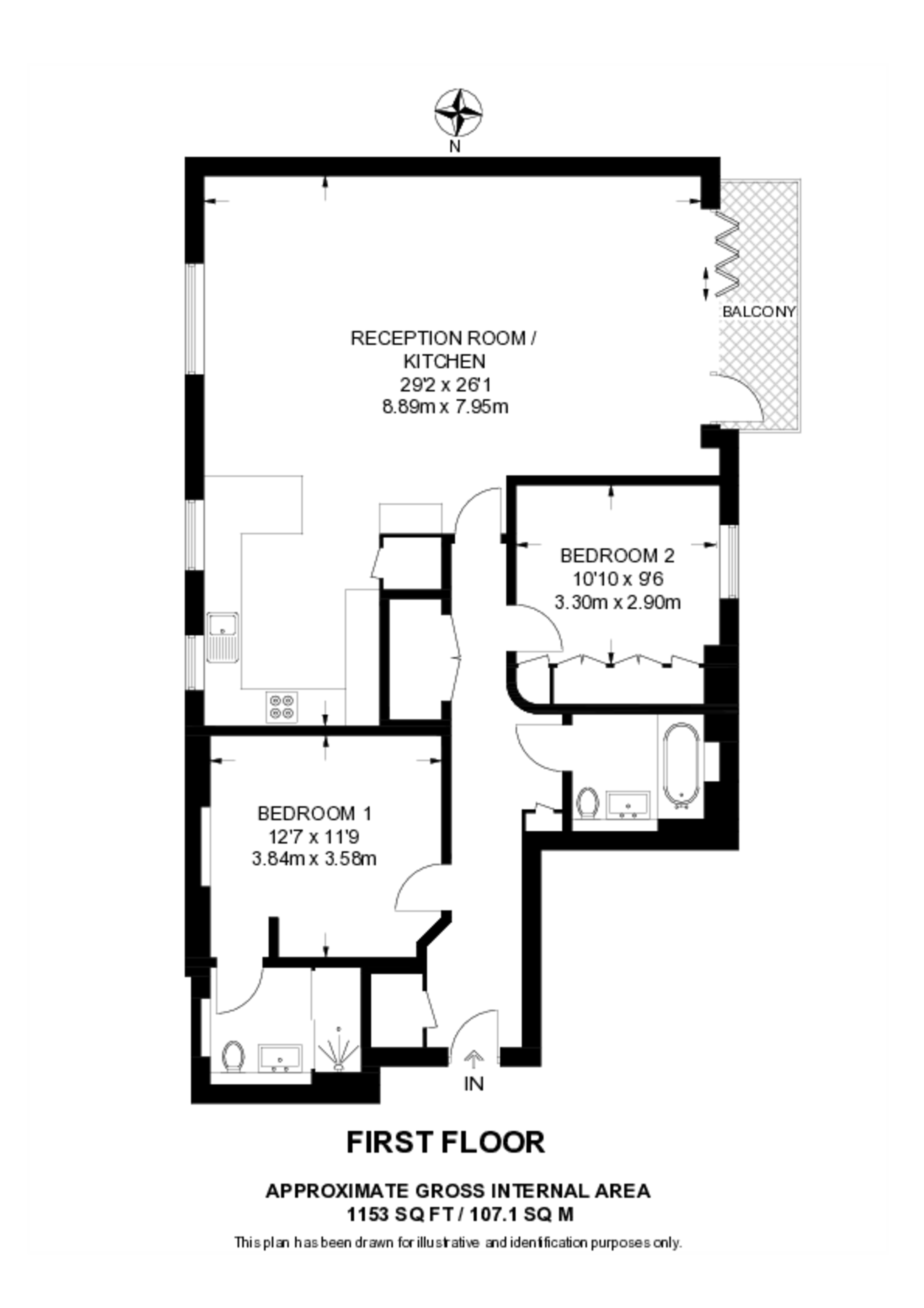 Downs Bridge Road, Beckenham floorplan