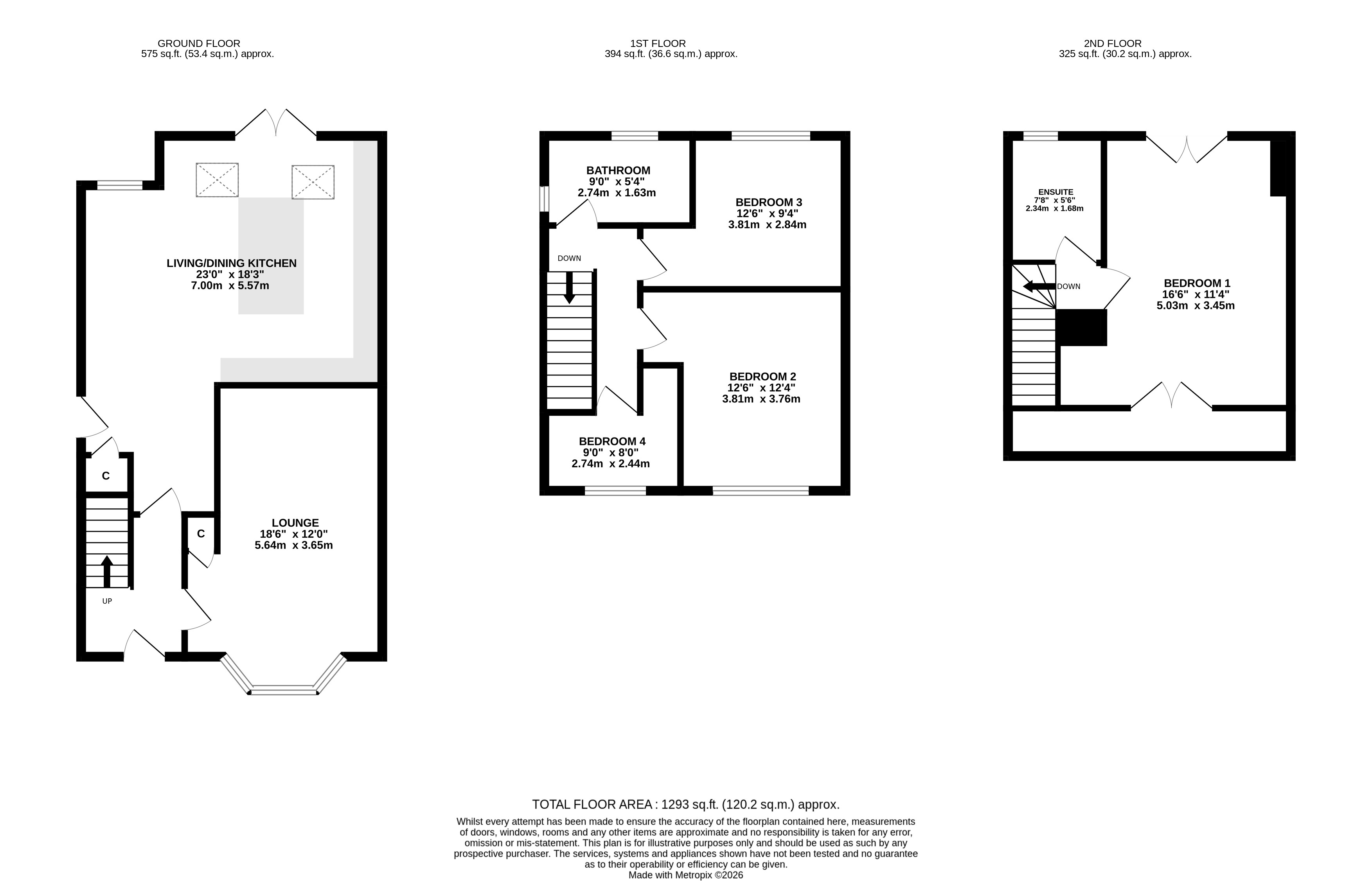 95, Tinshill Lane, West Yorkshire floorplan