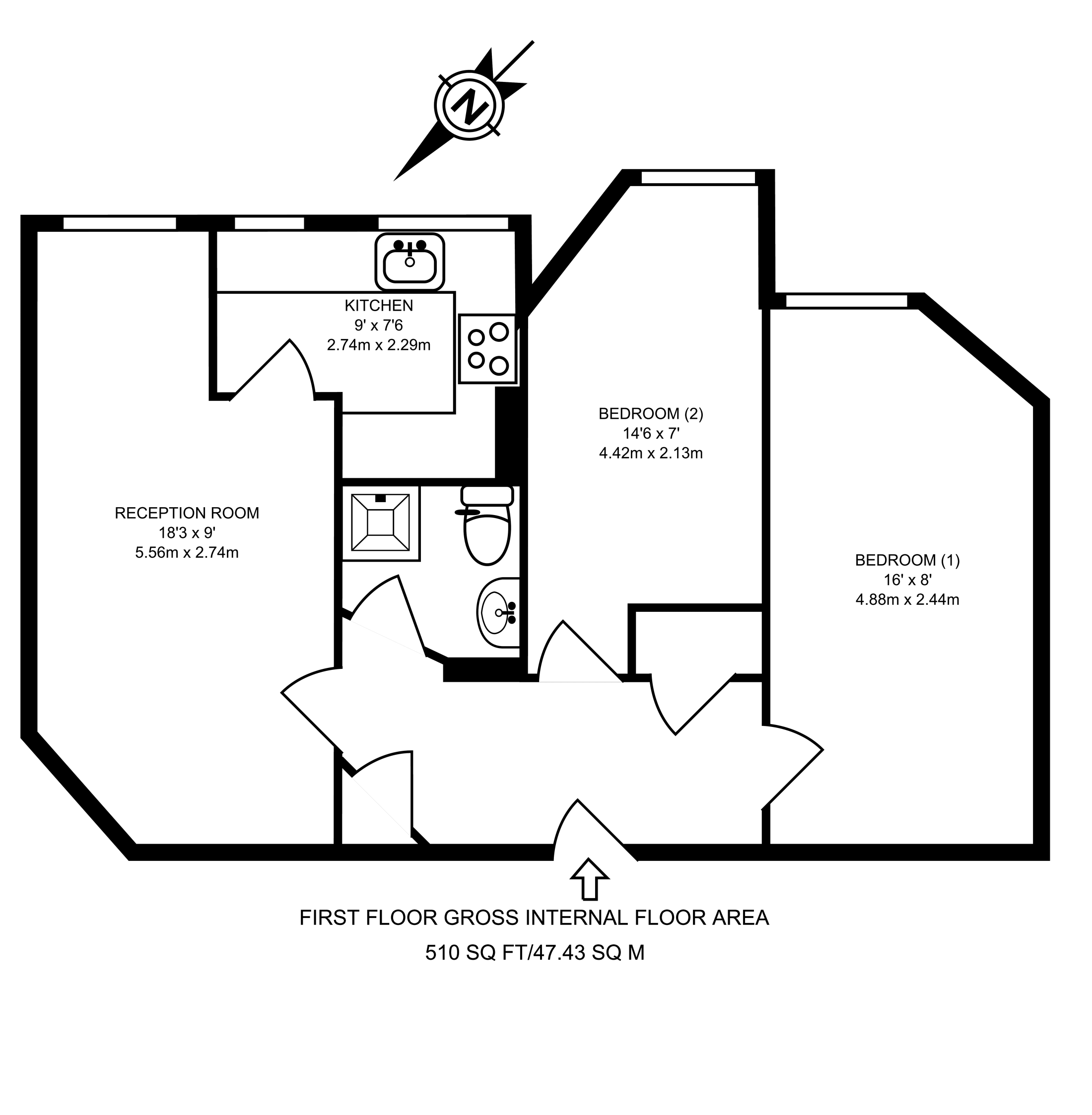 2 Bedrooms Flat to rent in Abbey Road, St John's Wood NW8