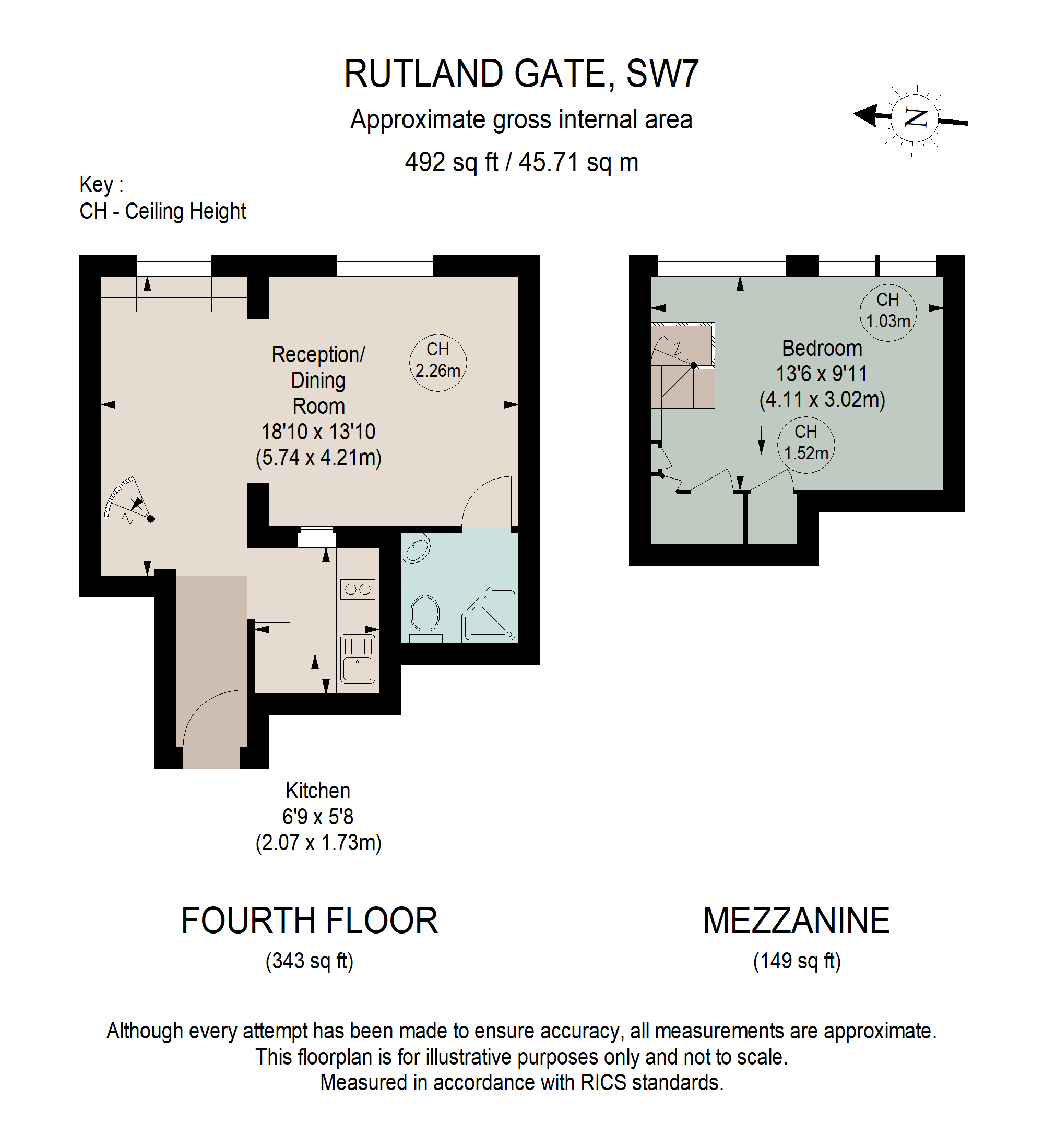 Flat 12, 33, Rutland Gate, Knightsbridge floorplan
