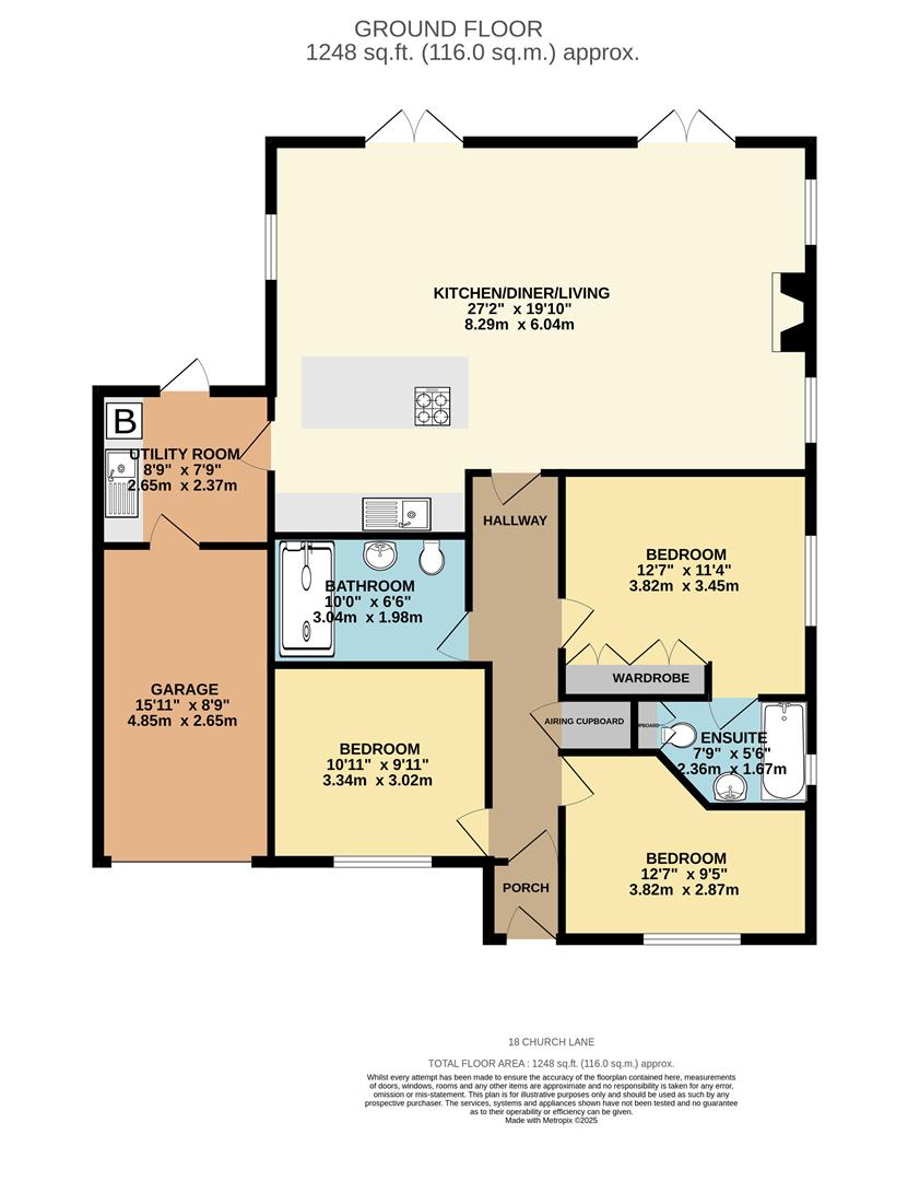 18, Church Lane, Kennett floorplan
