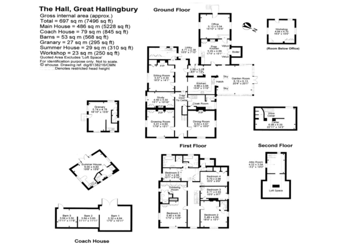 The Hall, Church Road, Bishop's Stortford floorplan