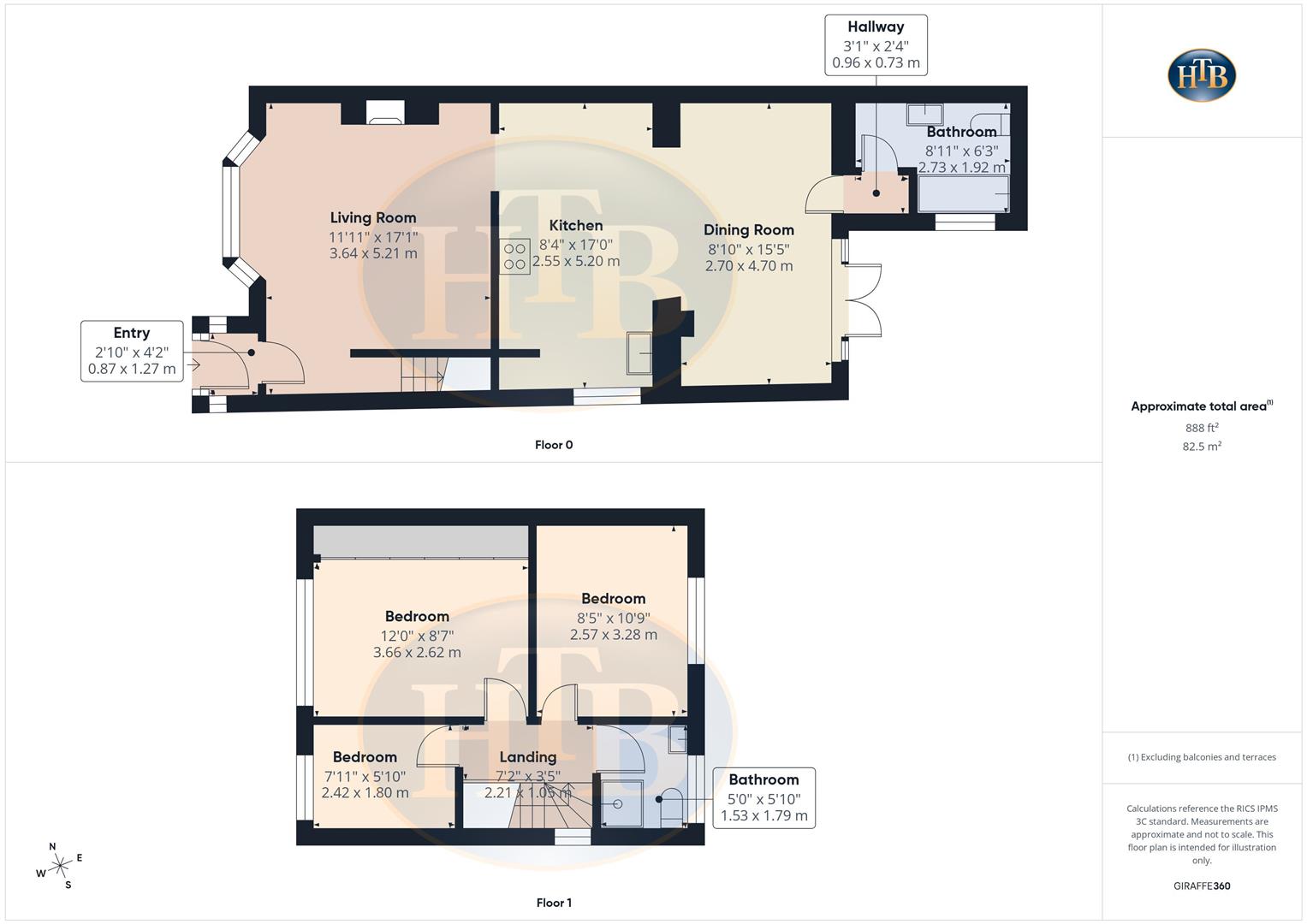 23, Wordsworth Road, Addlestone floorplan