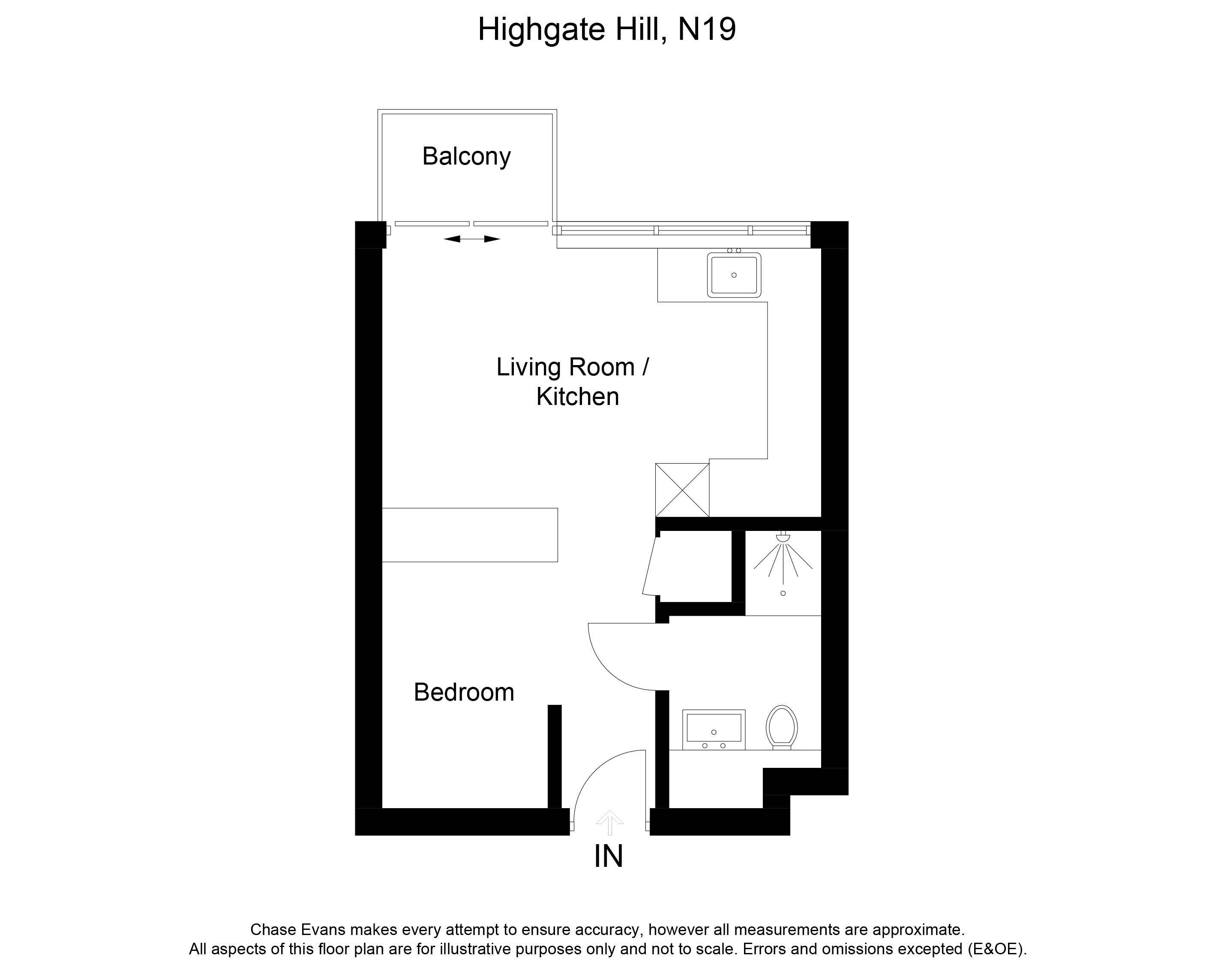 0 Bedrooms Studio to rent in Hill House, Highgate Hill, Archway N19