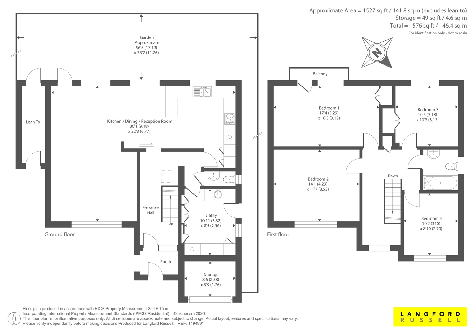 15, Warwick Close, Orpington floorplan