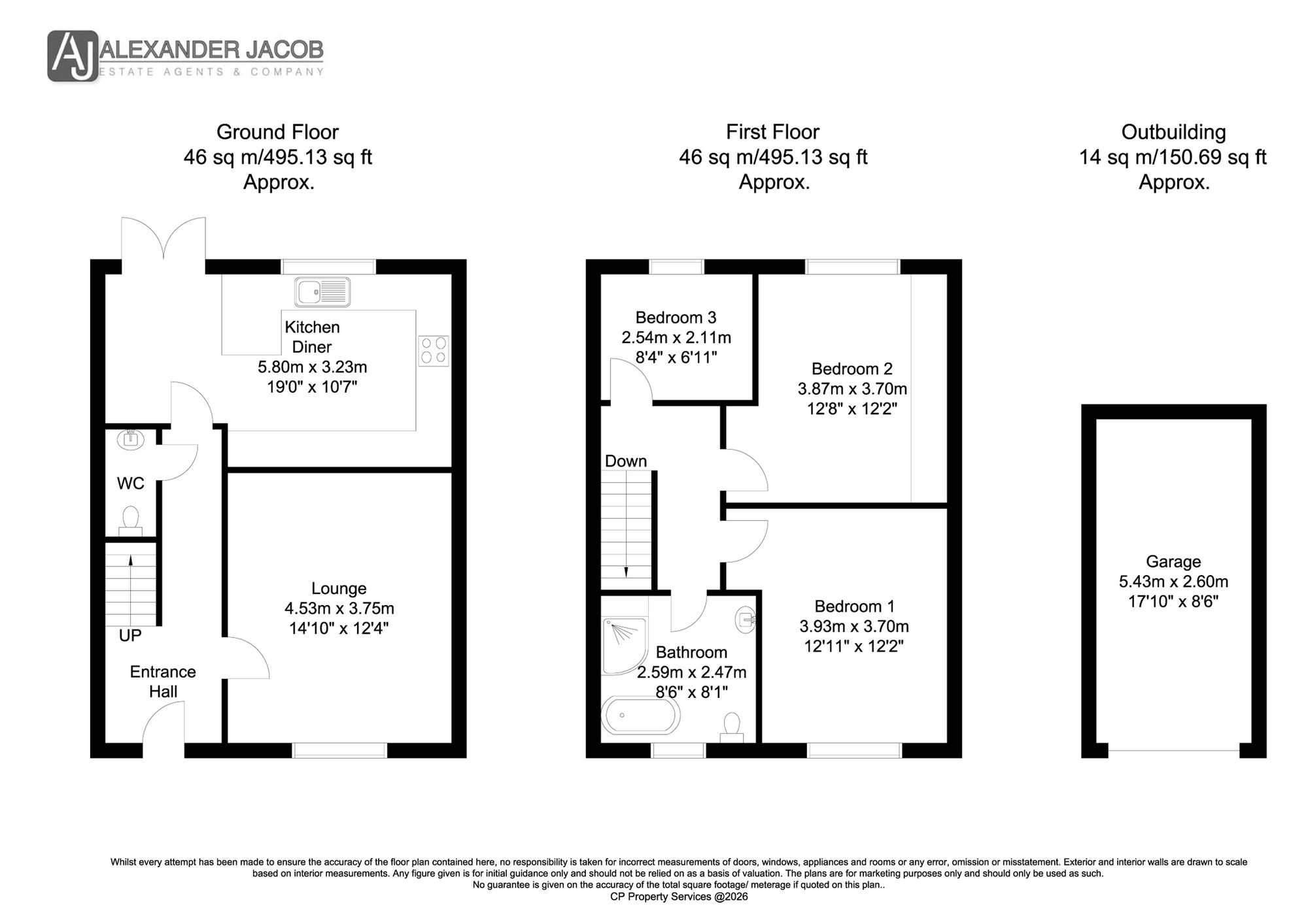 23 Fieldview Gardens, Retford floorplan