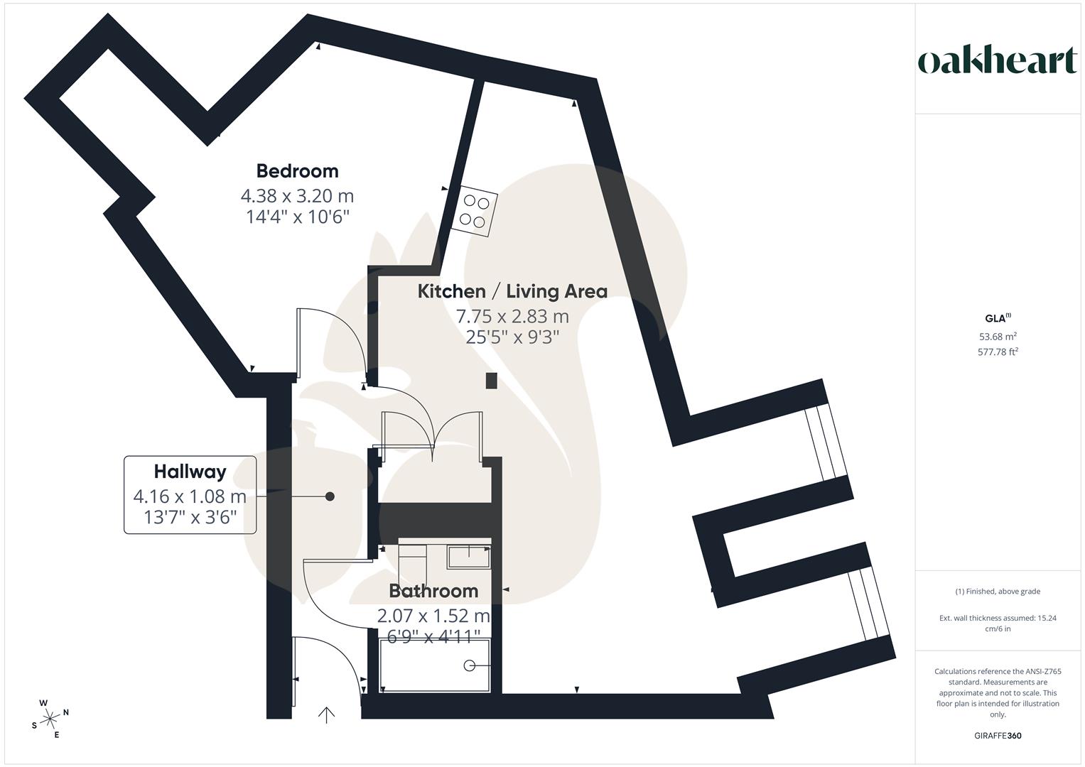 Flat 13, The Land Mark 44-46, Crouch Street, Colchester floorplan