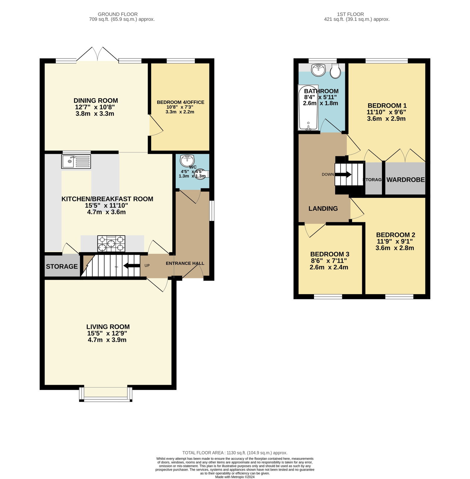 6, Keble Park North, York floorplan