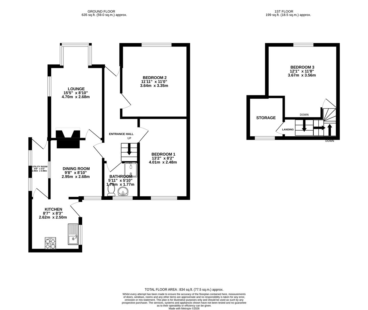 23, Holymoor Road, Chesterfield floorplan