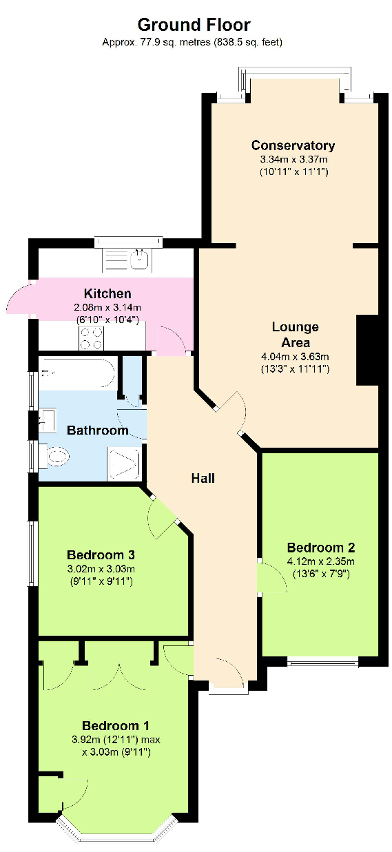 3 Bedrooms Bungalow to rent in Amis Avenue, Epsom, Surrey KT19