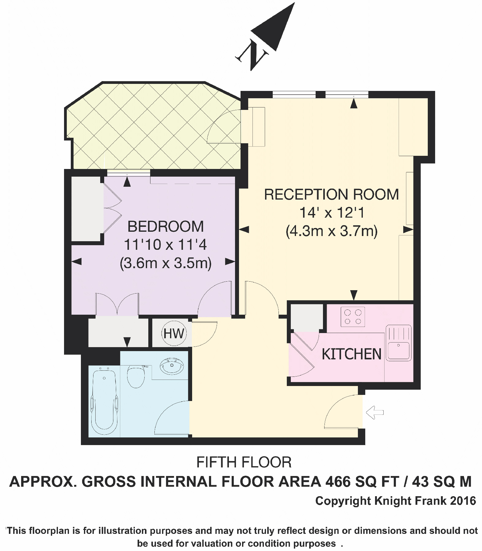 19, Crusader House, St James's floorplan