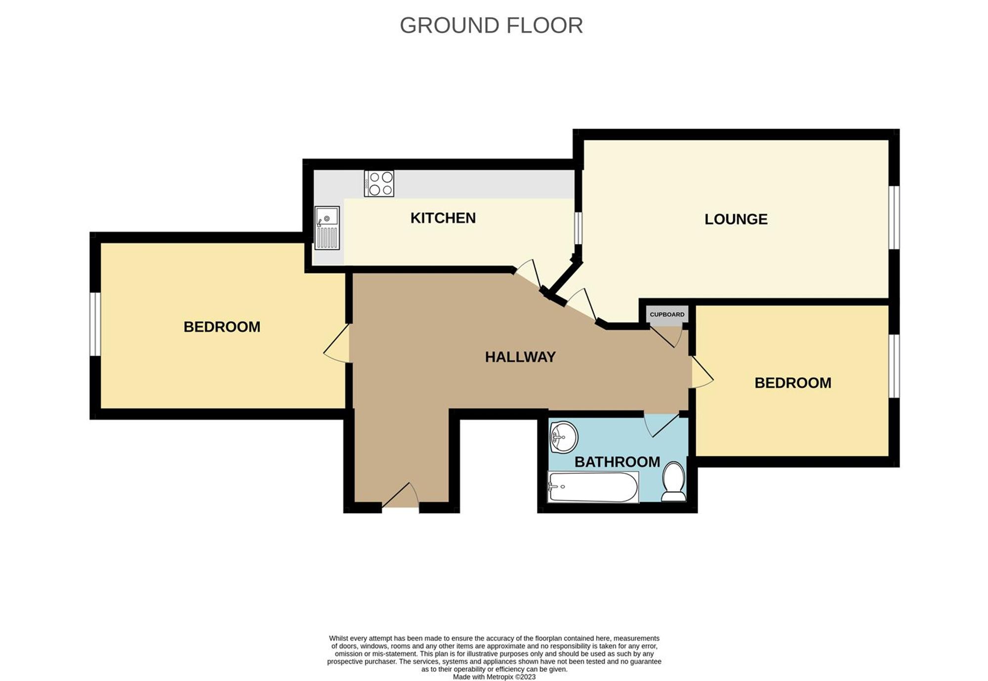 Flat 3, Valley House Wash Beck Close, Scarborough floorplan