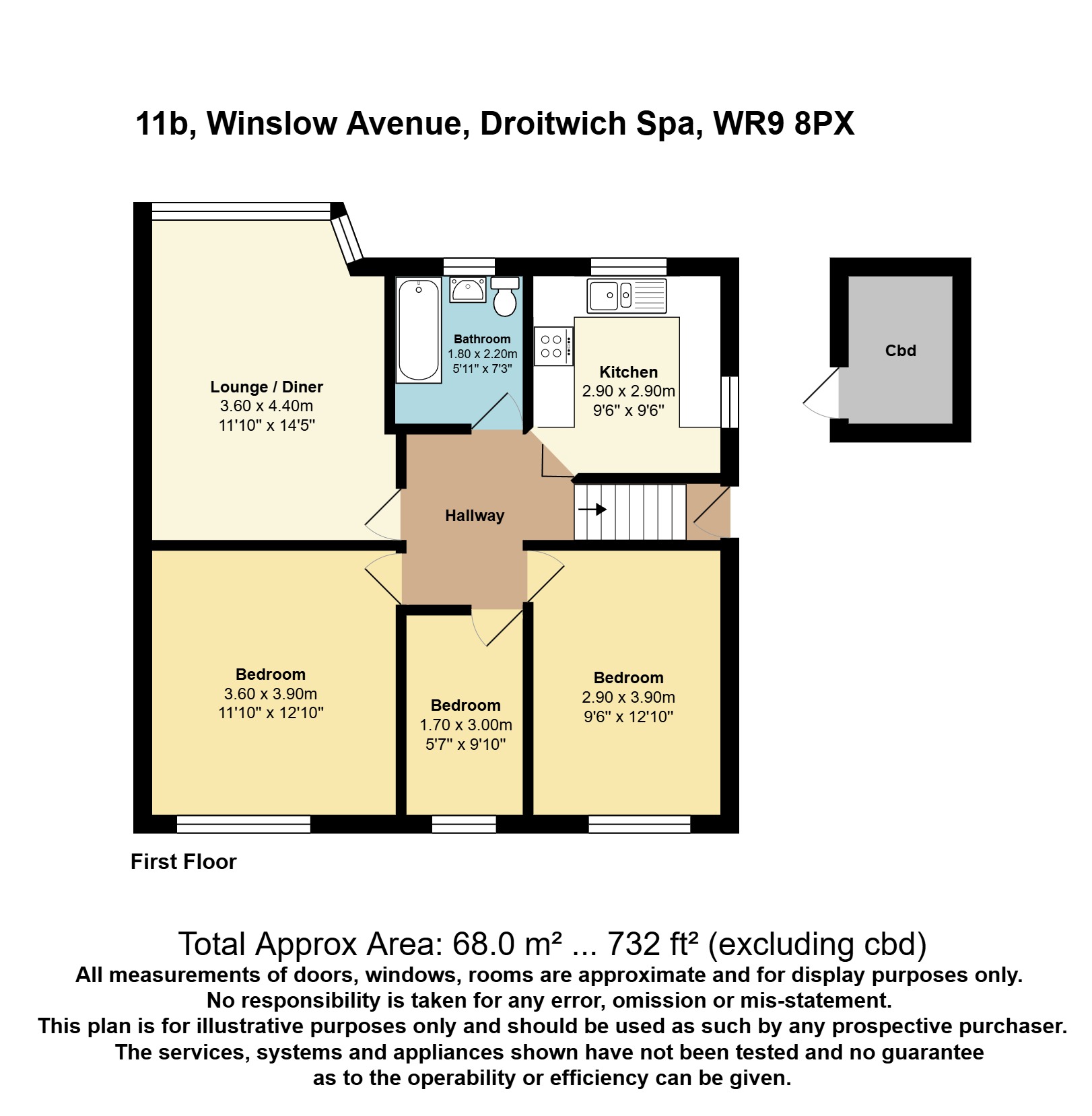 11B,, Winslow Avenue, Worcestershire floorplan