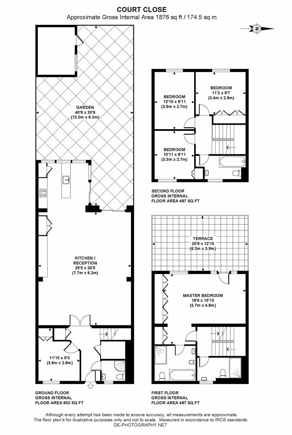 3 Court Close, St. Johns Wood Park, London floorplan