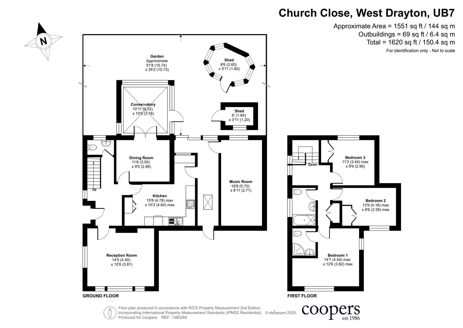 5, Church Close, West Drayton floorplan