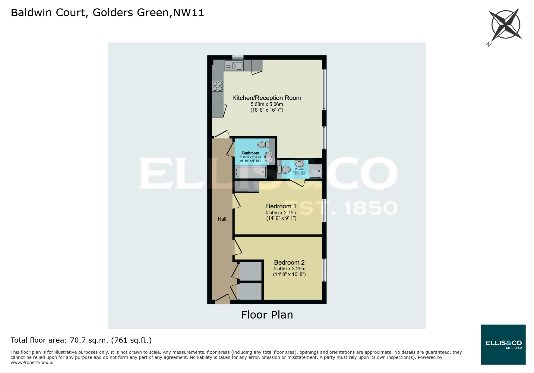 Flat 24,, Baldwin Court, Golders Green floorplan